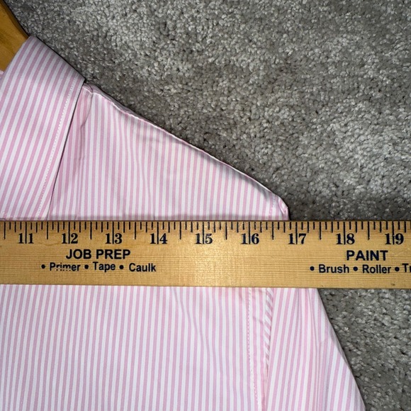 NWT G/FORE Men's Medium Lilac Pink Stripe Skull & Crossbones Button Up Shirt - Picture 7 of 11